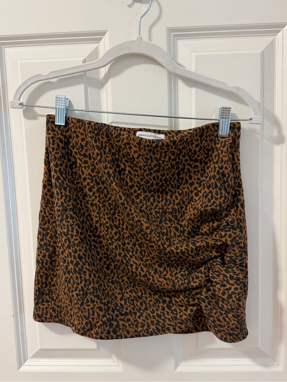 Urban Outfitters Brown Leopard Print Mini Skirt
